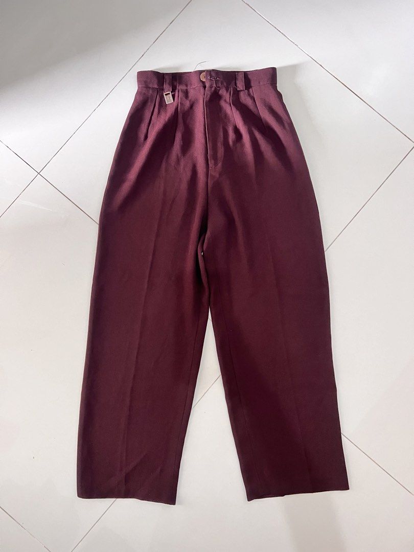 High waisted Maroon Trouser (Category: Other Bottoms) located in Manila. Submitted by coolstorm-3ddc64 (Listing ID 1464668679, Image 1). Description: .