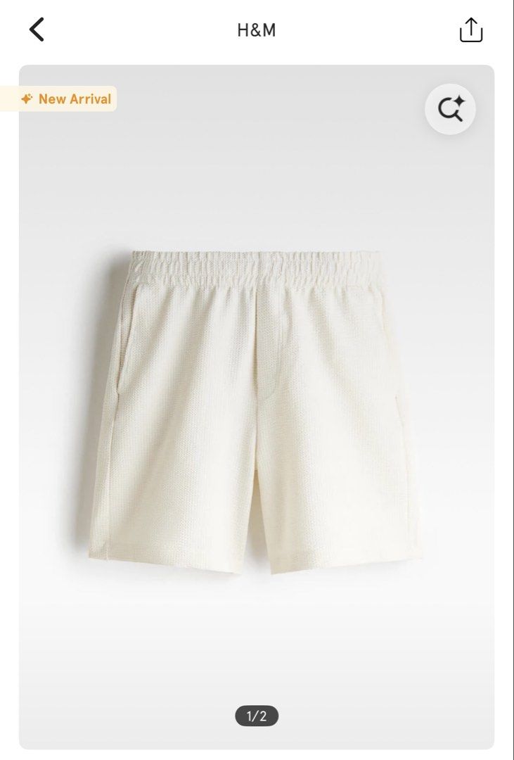 H&M Relaxed Waffle Short (Category: Shorts) located in Pasig City. Submitted by loveanca (Listing ID 1464693525, Image 1). Description: H&M Mens Sizing I have S L XL XXL bought from h&m malaysia retail price is 1,300 pesos .
