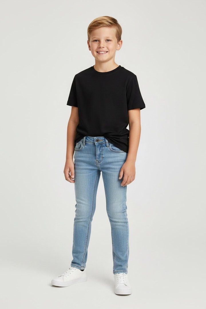 H&M Skinny jeans (Category: Babies & Kids Fashion) located in Lipa City. Submitted by lifestyled (Listing ID 1464695049, Image 1). Description: H&M Skinny Jeans Brand new with tags Size 5-6 Bottom- W-12” L- 27” 💯 Authentic.