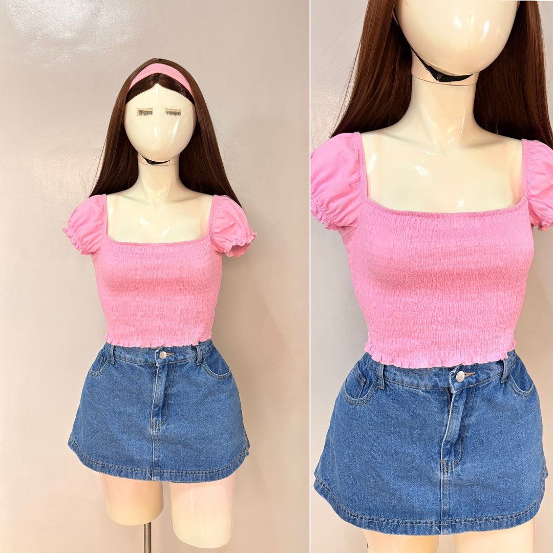 H&M Smocked Top (Category: Blouses) located in Quezon. Submitted by closetby_gn (Listing ID 1464574492, Image 1). Description: || TRENDY CLOTHES၄၃ BRAND: H&M PUFF SLEEVE TOP SMOCKED SMALL-MEDIUM GOOD AS NEW NO FLAWS/DAMAGE ✿Reminders 𐙚 Strictly Payment first 𐙚 No cancellation of orders 𐙚 Comment Mine | PM to order ✿Mode of payment •Gcash only ✿Shipping Courier •Flash express All items are in good condition!☺️ Happy Shopping Giirls! 🫶🏻.