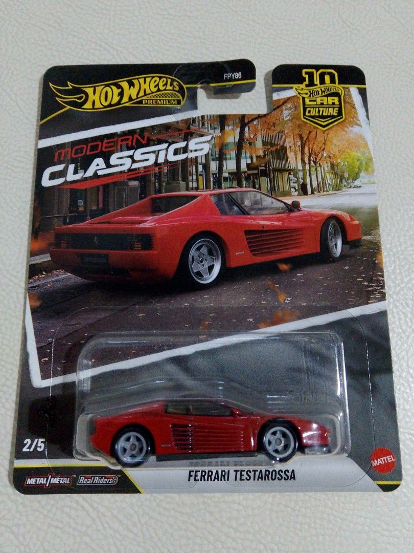 Hot wheels premium Ferrari testarossa (Category: Vehicle & Diecast Models) located in Paranaque City. Submitted by g-books-n-toys (Listing ID 1464658952, Image 1). Description: .
