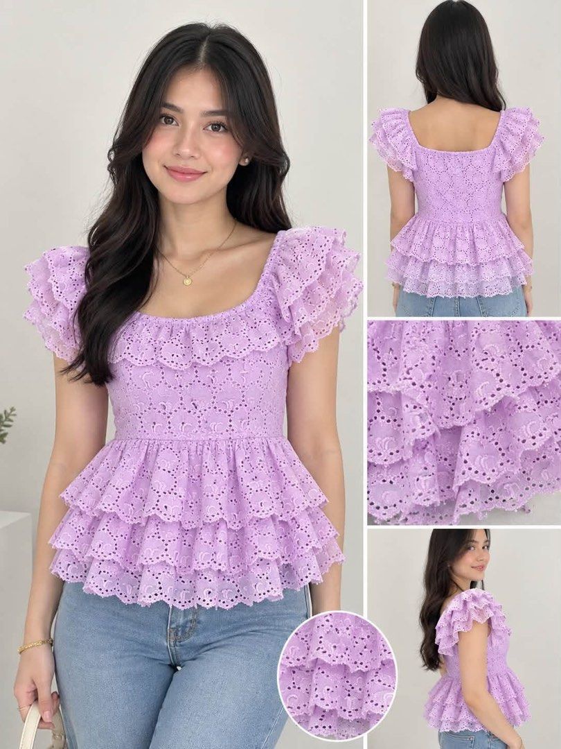 House of harlow (Category: Blouses) located in Manila. Submitted by highendcollection.wind (Listing ID 1464583663, Image 1). Description: House of Harlow eyelet top Can fit large to xl.