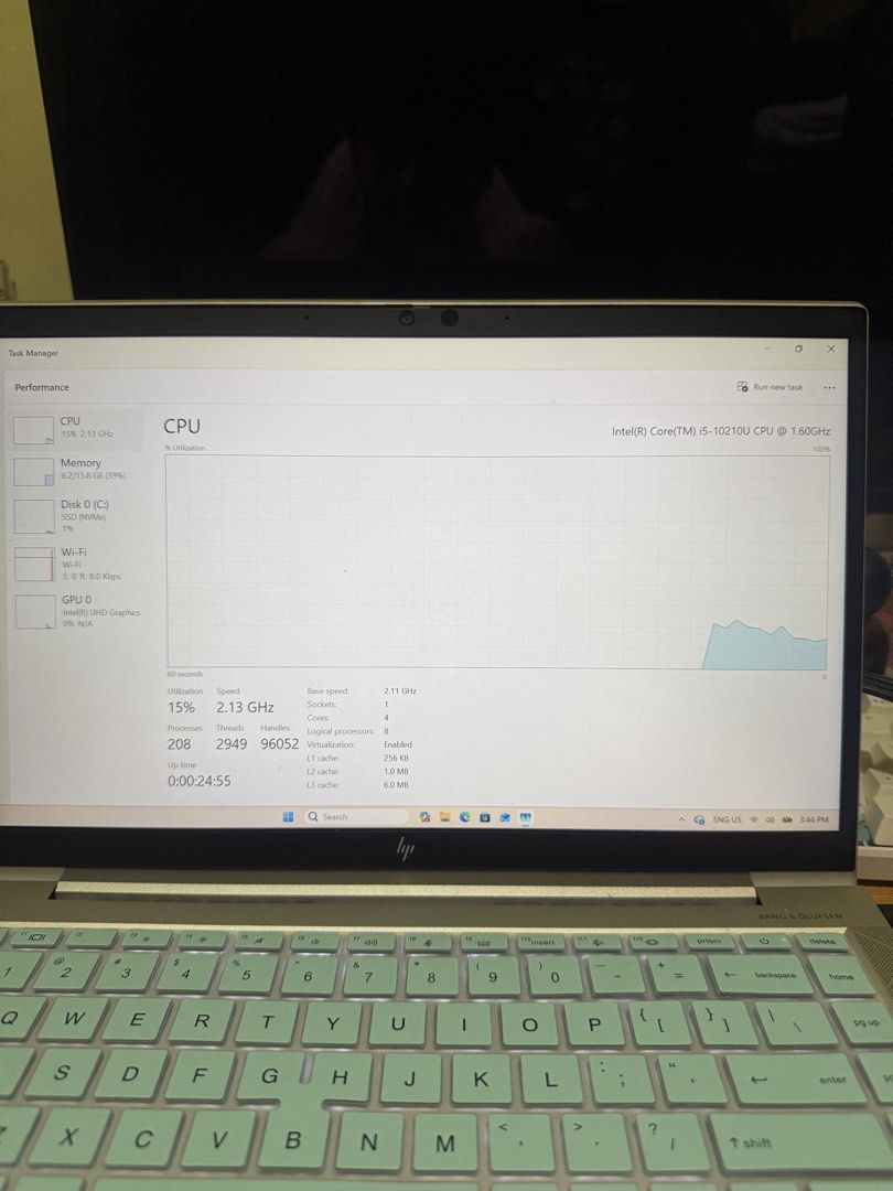 HP EliteBook 10th Gen Core i5 Laptop (Category: Laptops & Notebooks) located in Manila. Submitted by pierce_120 (Listing ID 1464669390, Image 3). Description: - HP EliteBook 840 g7 - Intel Core i5-10210U Processor @ 1.60GHz - Bright and Clear Display - Light Blue Backlit Keyboard - Ideal for Work or School - Comes with Windows 11 .