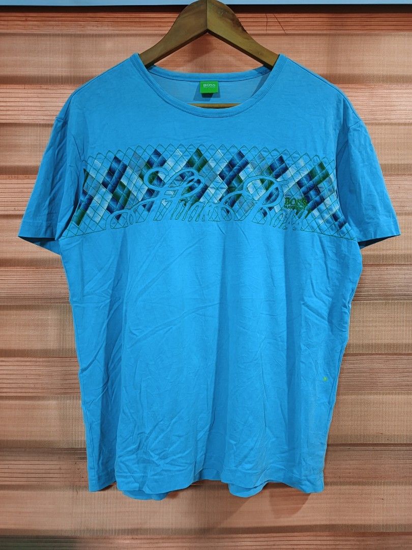 Hugo Boss Embroidered Shirt (Category: Tshirts & Polo Shirts ) located in Cabuyao City. Submitted by dthrifts (Listing ID 1464733813, Image 1). Description: 21 W 26 L Authentic Needs Wash Excellent Condition.