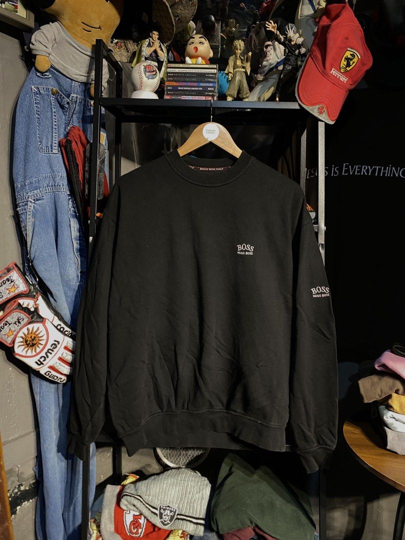 HUGO BOSS SWEATER (Category: Coats, Jackets and Outerwear) located in San Pablo. Submitted by genesisllo24149 (Listing ID 1464732799, Image 2). Description: HUGO BOSS SWEATER LENGTH -> 27 WIDTH -> 27 ISSUE -> NONE CONDITION -> BRANDNEW CONDITION DM TO PURCHASE 📥 DISCLAIMER: - Please manage your expectations, posted items are preloved, used & thrifted -Actual color may vary due to lighting -Flaker will be posted.