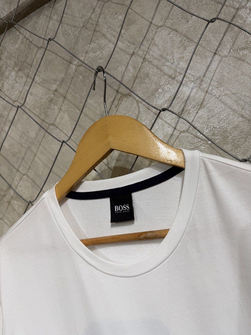 Hugo Boss Chest Logo White Tee. (Category: Tshirts & Polo Shirts ) located in Manila. Submitted by ardobe.mnl (Listing ID 1464747315, Image 3). Description: - Hug Boss Chest Logo White Tee. Size: Medium-Large Dimes: 21x28 Condition: Excellent Flaw: None! Dm for inquiries!.