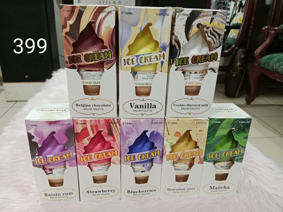 ICE CREAM - ASSORTED (Category: Fragrance & Deodorants) located in Pasig City. Submitted by janalopez904 (Listing ID 1464607689, Image 1). Description: DUBAI PERFUMES.