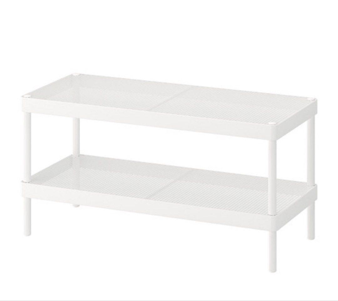 IKEA MACKAPÄR 2-Tier Shoe Rack Bench White (Category: Shelves, Cabinets & Racks) located in Paranaque City. Submitted by majamili (Listing ID 1464673711, Image 3). Description: - White IKEA MACKAPÄR Shoe Rack - Two Tiers for Ample Storage - Perfect for Entryway or Closet Organization - Doubles as a Convenient Bench - Easy to Assemble and Clean - Dimensions: 78cm (W) x 32cm (D) x 40cm (H) SRP: ₱1,499 RFS: Bought a bigger shoerack.