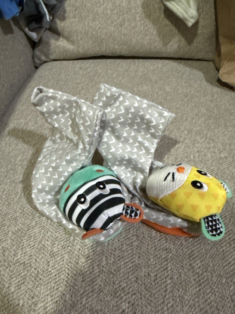 Infantino Foot Rattles (Category: Infant Playtime) located in Cebu City. Submitted by jillianmariebascones (Listing ID 1464690623, Image 1). Description: Barely used.