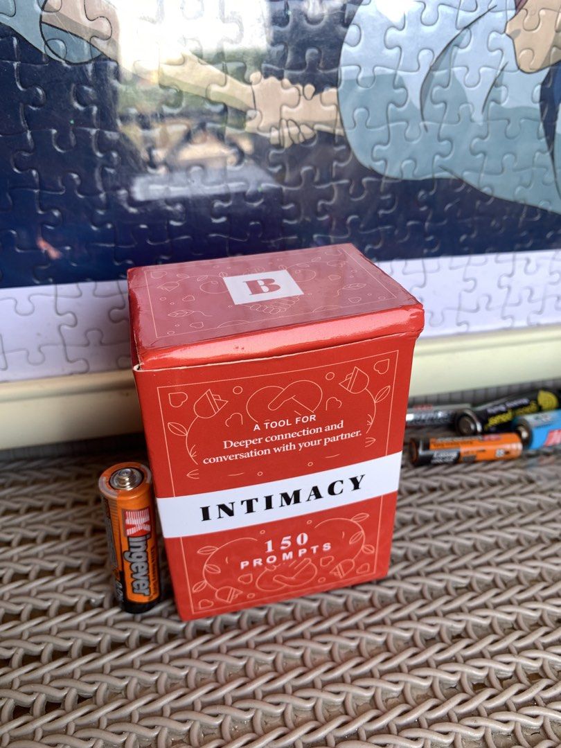 Intimacy card for deeper connection and conversation (Category: Assessment Books) located in Manila. Submitted by macks_toys (Listing ID 1464741294, Image 1). Description: 📌You may send DM for your inquiries. ✨KINDLY CHECK EACH DETAILS✨ 🔳 From Japan/UK Surplus items 🔳 Manage your expectations since it’s preloved and from Surplus Items 🔳 WYSIWYG ✨ Thank you! ✨ .