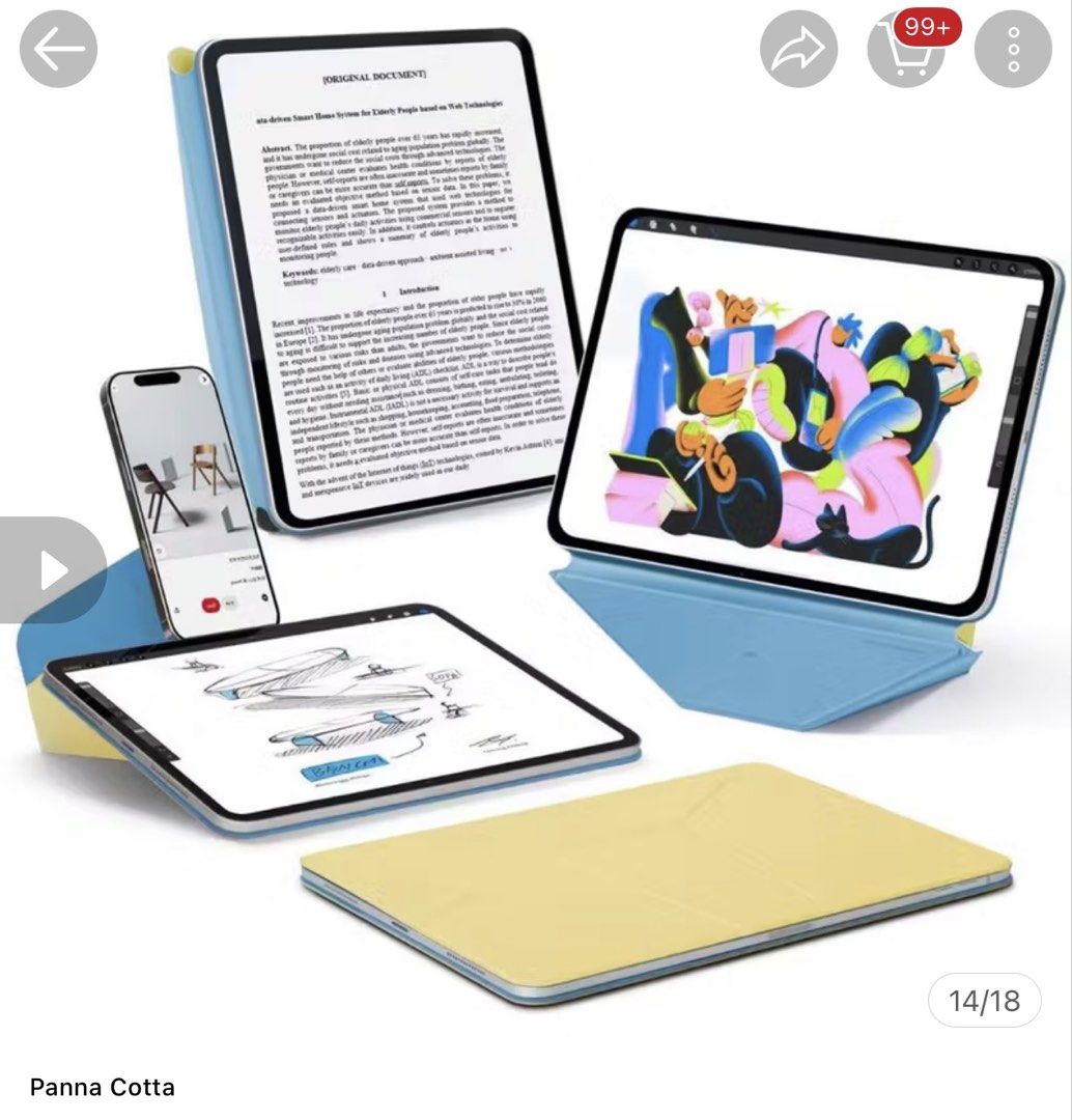 iPad Pro 13” M4/M5 MoFT case (Category: Other Gadgets) located in Quezon City. Submitted by bloompicks (Listing ID 1464695852, Image 1). Description: Like new. Clean, used for 2 months only. Authentic MOFT case. Retails for 3k. Lightweight case.
