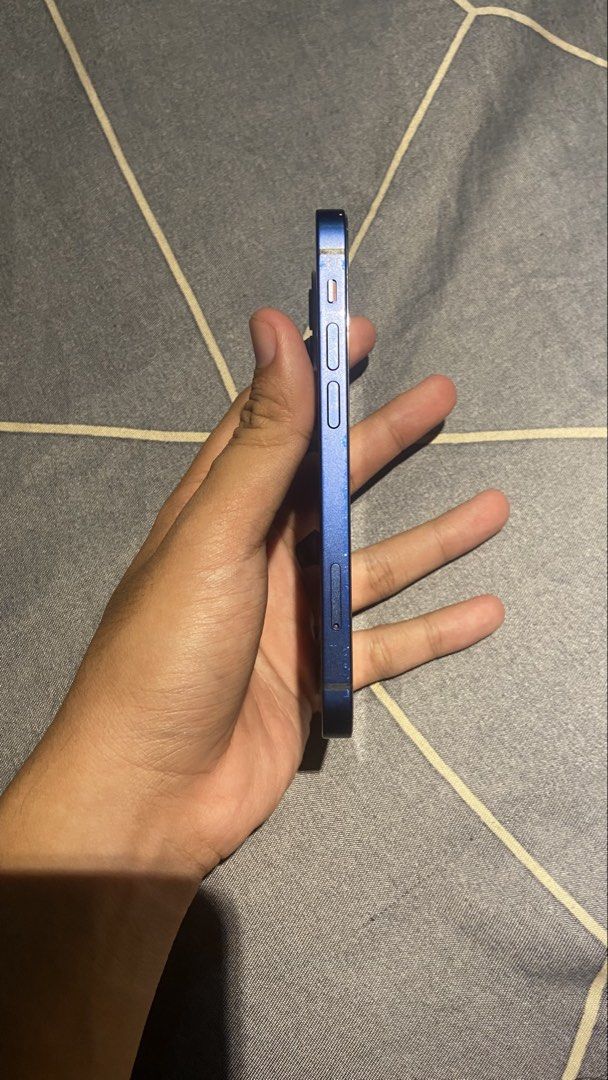 IPHONE 12 MINI (Category: iPhone 12 Series) located in Quezon City. Submitted by ccarlospogi (Listing ID 1464609366, Image 2). Description: FORSALE FORSALE‼️ IPHONE 12 MINI 128 BLUE 10,000 ✅ Battery Health 100% (Replace Battery) ✅ Display (ORGINAL NOT REPLACE) ✅ Working Truetone ✅ Working Face id ✅ Factory Unlock ✅ Clean Icloud (Unli reset) ✅ No Sim Restriction (Any Sim Open Line) ✅ Japan Variant ✅ Malinaw Both Cam ✅ Smooth And Good Performance I