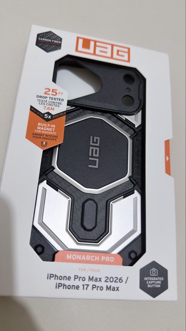 Iphone 17/18 Pro Max Case (Category: Cases & Sleeves) located in Las Pinas. Submitted by OnlineGadJe (Listing ID 1464592776, Image 1). Description: Brandnew UAG Case For Iphone 17 or 18 Pro Max.
