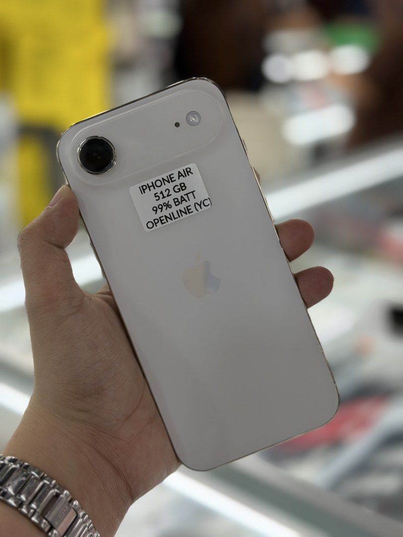 Iphone 17 Air 512GB 99BH no issues Openline NTC approved (Category: iPhone Air Series) located in San Juan City. Submitted by najihahtelecomshop2018 (Listing ID 1464739309, Image 1). Description: Legit Store | Original unit FOR SALE | TRADE / SWAP ▫️INSTALLMENT thru: 🔸Credit Card (straight / installment) 🔸Ggives / Gcredit + 6% interest 🔸Spay Later + 6% interest (RFS: Buy and Sell any kinds of Gadgets) Description: iPhone 17 Air 512GB ( other G