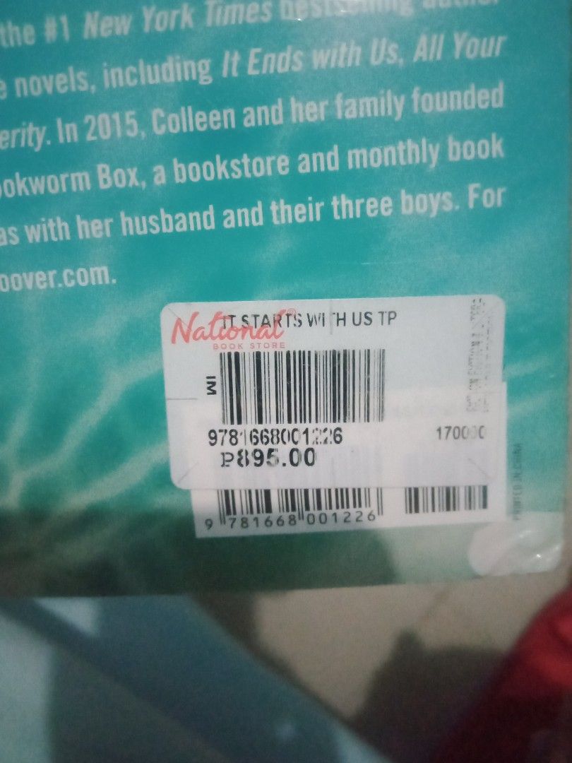 It Start With Us (SEALED) (Category: Storybooks) located in Batangas. Submitted by abotkayafinds (Listing ID 1464765472, Image 2). Description: Sealed pa Siya. Retail price is ₱800+ sa NBS.