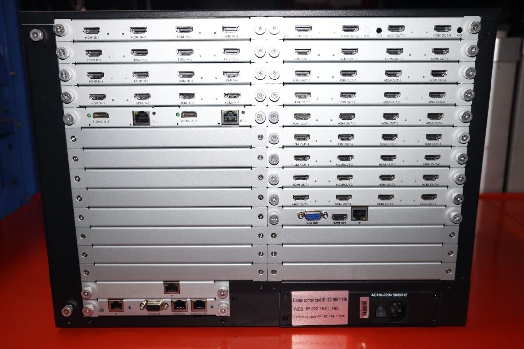 iTERA LM5100 7.5U Multi-Screen Video Wall Processor (18-Input HDMI/IP, 37-Output HDMI/VGA) (Category: Office & Business Technology) located in Caloocan City. Submitted by mce_sales2026 (Listing ID 1464649702, Image 2). Description: Details: iTERA LM5100 7.5U Multi-Screen Video Wall Processor, a professional-grade video processing system designed for managing and displaying multiple video sources across large-scale video walls. Suitable for contro