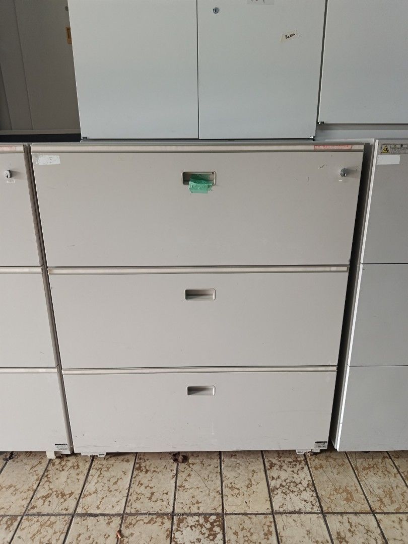 ITOKI THINLINE SAFE GTM-10EC-WE Fire Resistive Filing Cabinet (Category: Office Furniture & Fixtures) located in Quezon City. Submitted by kevinmacabata12997160 (Listing ID 1464578394, Image 2). Description: - ITOKI THINLINE SAFE Filing Cabinet - Model: GTM-10EC-WE - Fire Resistive: 1 Hour - Origin: Made in Japan - Heavy Duty: Weighs 175kg - Features: 3 Drawers - Ideal for: Secure document storage.