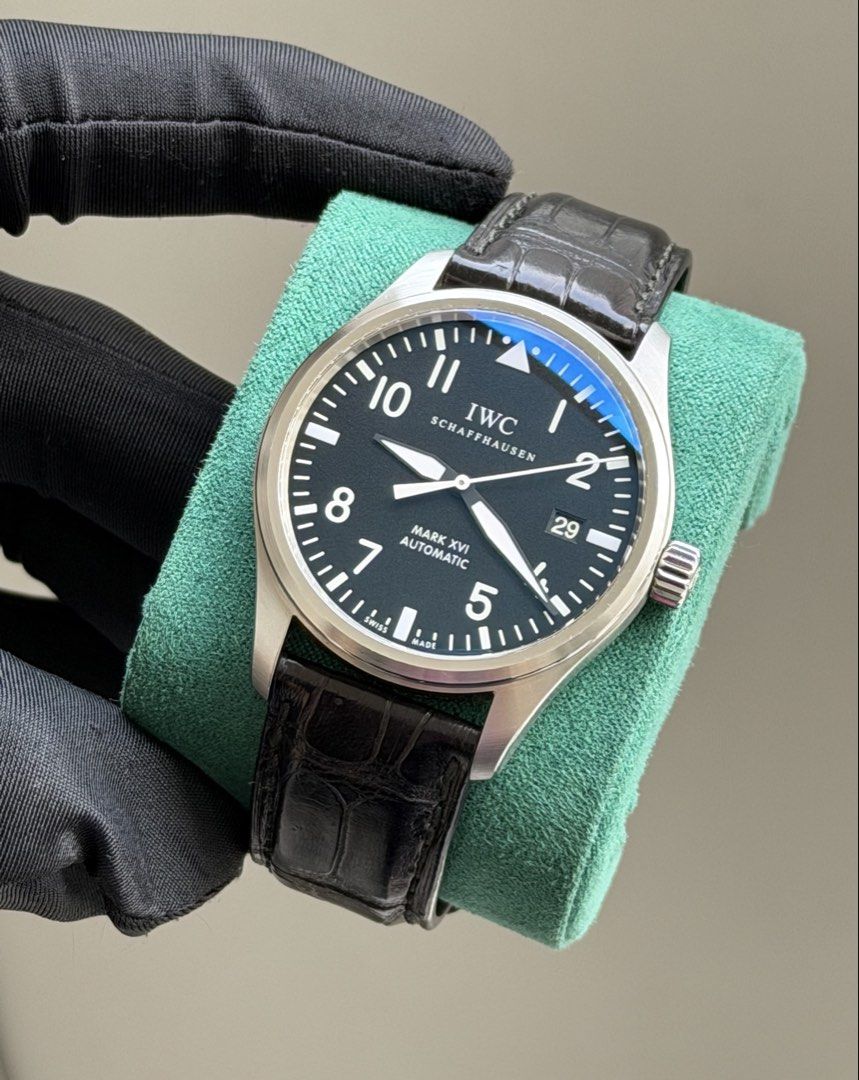 IWC Mark XVI Pilot Watch (Category: Luxury Watches) located in Pasig City. Submitted by kjeldran00 (Listing ID 1464625058, Image 2). Description: IWC Mark XVI Pilot Watch Condition: 9/10 Inclusions: Outer Box, Watch Box, Manual and Warranty Card Specifications: Automatic Movement Caliber: 30110 Case Material: Stainless steel Case Diameter: 39mm Case Thickness: 11mm Sapphire Crystal Water Resistance: 60m Local AD (Greenbelt) Reference: IW325501 Pr