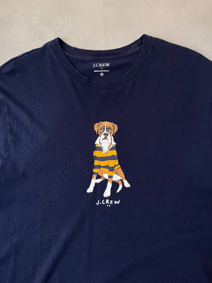 j.crew Dog tee shirt (Category: Tshirts & Polo Shirts ) located in Cabanatuan. Submitted by argarments.ph (Listing ID 1464636531, Image 3). Description: Tagged: XL on tag Width 23" | Length 30" Condition: Great condition Issue(s): -.