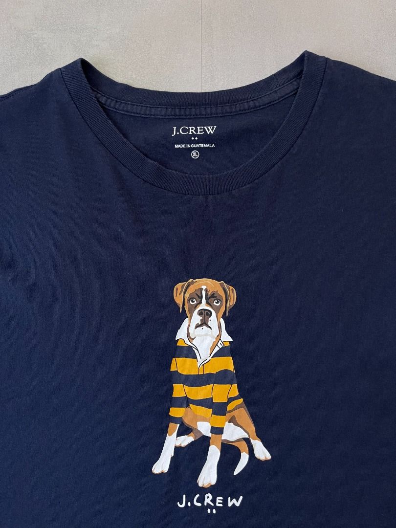 j.crew Dog tee shirt (Category: Tshirts & Polo Shirts ) located in Cabanatuan. Submitted by argarments.ph (Listing ID 1464636531, Image 2). Description: Tagged: XL on tag Width 23" | Length 30" Condition: Great condition Issue(s): -.
