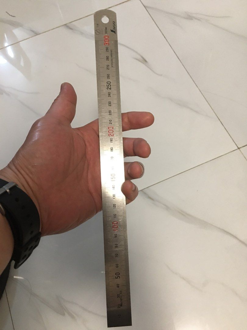 JEDO Stainless Steel Ruler with Conversion Table (Category: Stationery & School Supplies) located in Pasay City. Submitted by gilbertso62551 (Listing ID 1464662753, Image 2). Description: - JEDO Stainless Steel Ruler - 300mm (12 inches) length - Built-in conversion table: inches to mm - Includes tap drill size chart - Made of durable stainless steel - Ideal for precise measurements and calculations - Perfect for workshops, DIY projects, or office
