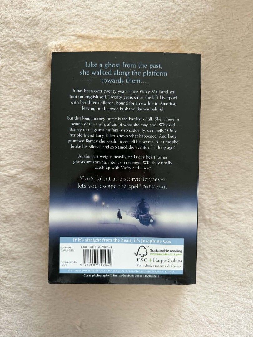 Journey's End - Josephine Cox (Category: Storybooks) located in Santiago. Submitted by bookworm_club (Listing ID 1464620150, Image 3). Description: 📚no cancellation, return or exchange. 📚secondhand books. some books are in good condition while some has minimal flaws (foxing, creases, dog-eared pages, etc.) 📚reasonable haggling is allowed. 💰MOP: For same day pickup - CASH & BANK TRANSFER For shipping or scheduled pickup - BANK TRANSFER 🚚MOD: 