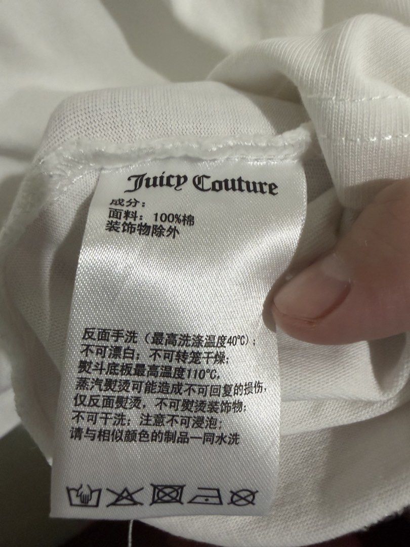 Juicy Couture Tees (Category: Shirts) located in Quezon City. Submitted by pateeangel (Listing ID 1464604618, Image 3). Description: 📍no flaws 📍needs washing 📍medium on tag (runs big) 📍width: 21" / Length: 27".
