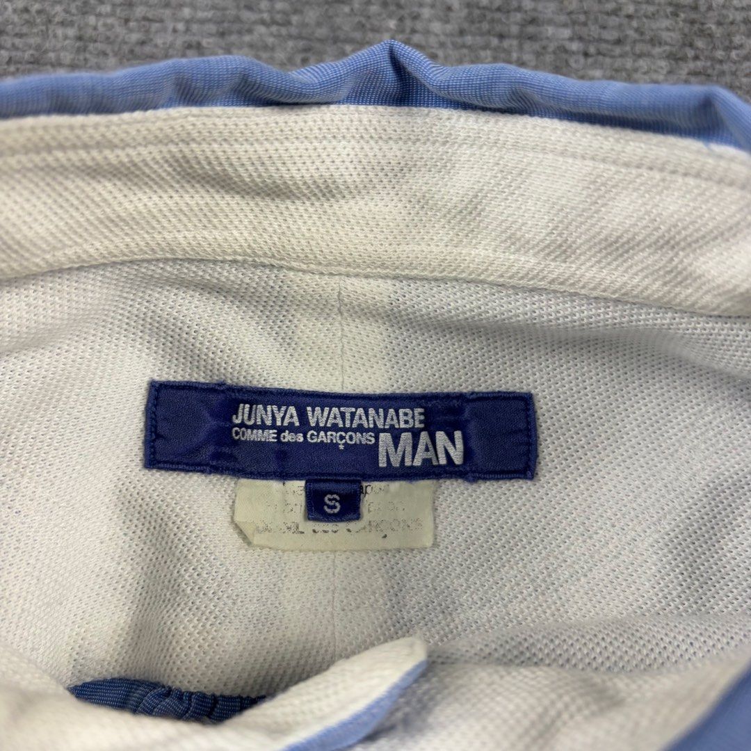 Junya Watanabe Shirt (Category: Formal Shirts) located in Manila. Submitted by yourtherapist_ (Listing ID 1464707833, Image 3). Description: Junya Watanabe Shirt Size: S Condition: Good Flaw: Sign of use with dot hole Material: Cotton Made in: Japan Measurements Width: 20 Length: 26 Shoulder: 15.5 Sleeve: 23.5 1500.