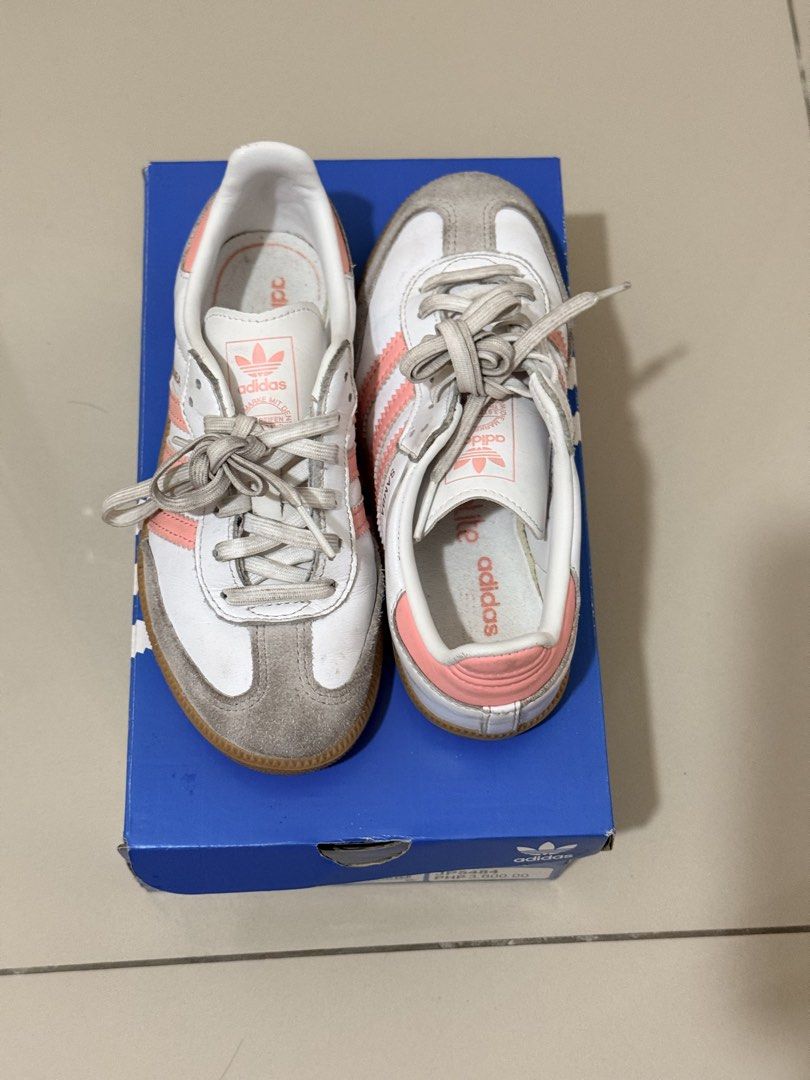 Kids Samba OG Adidas (Category: Babies & Kids Fashion) located in Quezon City. Submitted by krisaaaaaaa (Listing ID 1464662389, Image 2). Description: Shipping thru: Grab or Lalamove Mode of Payment: BDO or GCASH Payment first No COD Strictly no cancellation No return and no exchange No bogus buyers.