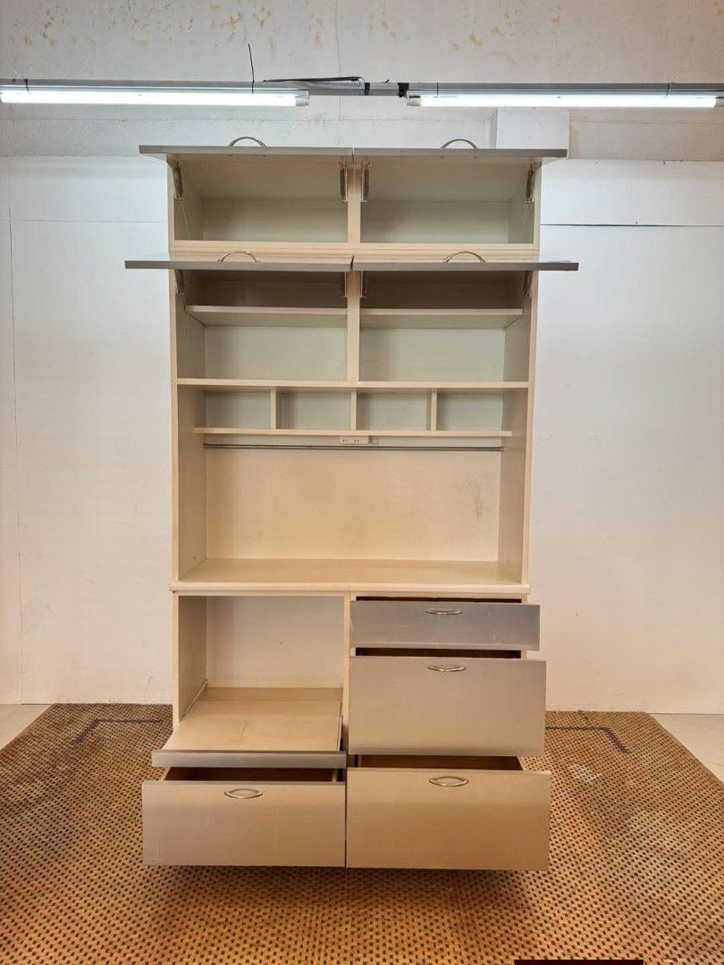 Kitchen Cabinet (Category: Shelves, Cabinets & Racks) located in Meycauayan. Submitted by marygracecasimiro (Listing ID 1464655664, Image 2). Description: Kitchen Board / Pantry Cabinet with Drawers & Appliance Space Price: 13,500 L47.5 x W18 x H91 In good condition💜💜.