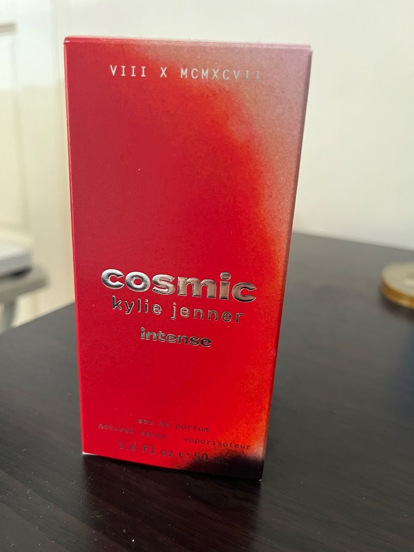 Kylie Jenner Cosmic Intense Eau de Parfum 50ml (Category: Fragrance & Deodorants) located in San Fernando. Submitted by kayr_ (Listing ID 1464598573, Image 2). Description: - Kylie Jenner Cosmic Intense Eau de Parfum - 50ml bottle - Intense version - tried three times - almost new - vanilla scent.