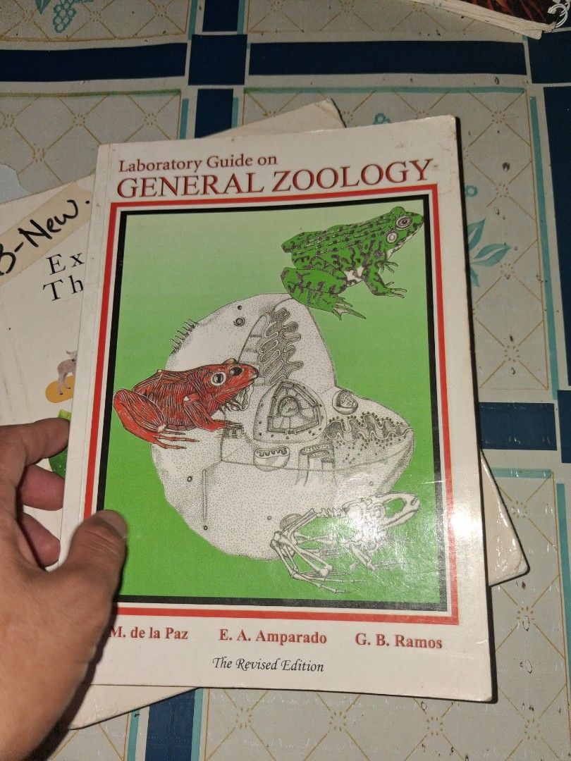 Laboratory Guide on General Zoology The Revised Edition (Category: Textbooks) located in Manila. Submitted by marcas022798212 (Listing ID 1464607380, Image 1). Description: - Revised Edition: Laboratory Guide on General Zoology - Authors: Reynaldo M. de la Paz, Edna A. Amparado, Gliceria B. Ramos - Publisher: ACLC Trading Enterprises - Copyright: 2005 - Ideal for students studying General Zoology.