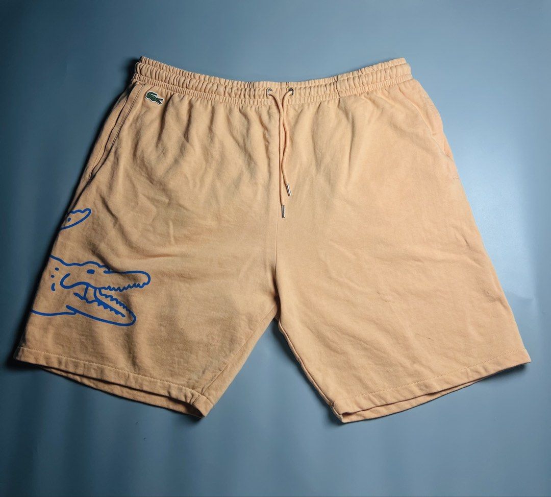 Lacoste Crocodile Fleece Short 2xl (Category: Shorts) located in Ragay. Submitted by sergesalgado (Listing ID 1464577107, Image 2). Description: Lacoste short Waistline: 32 to 38 Length: 20 Hem: 11 Issue: Washable stain See pic.