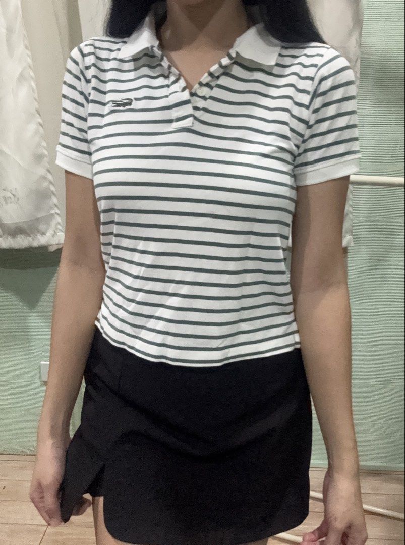 Lacoste Polo shirt (Category: Others Tops) located in Baguio. Submitted by loveangeline.29 (Listing ID 1464734906, Image 1). Description: Preloved Lacoste S-M Like new. No flaws. Courier: J&T MOP: Gcash 📌No COD. Payment first policy. .