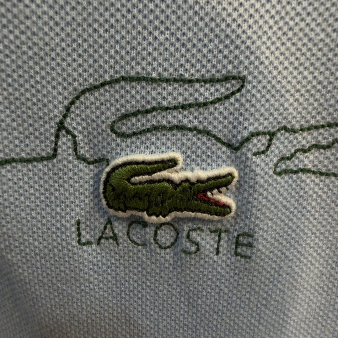Lacoste Twotone Sky Blue Small Patch Polo Shirt (Category: Tshirts & Polo Shirts ) located in Manila. Submitted by jerichomal82553 (Listing ID 1464744396, Image 3). Description: Lacoste Twotone Sky Blue Small Patch Polo Shirt 24 by 31 Excellent Condition Complete Tags CLAIM 1500.