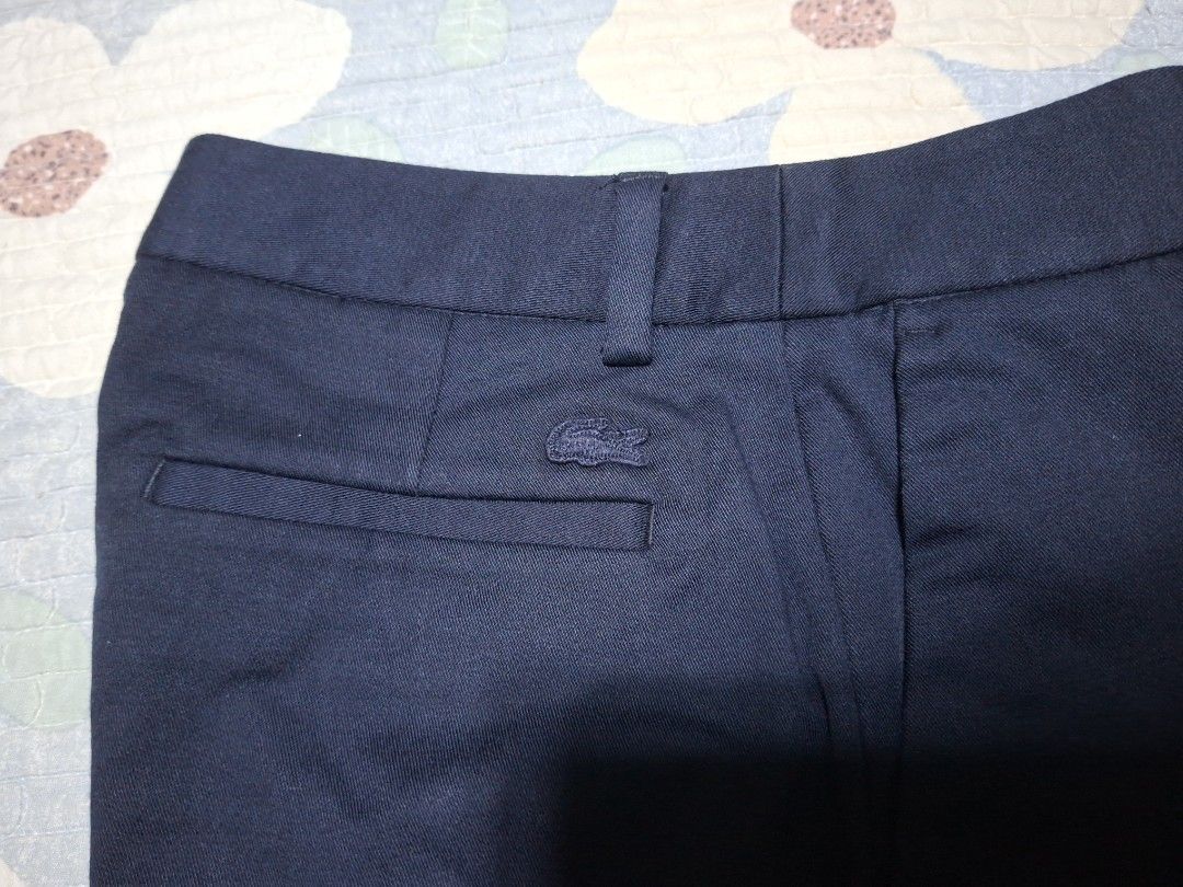 Lacoste Women's Pants (Category: Other Bottoms) located in Agdangan. Submitted by jrmygrrr (Listing ID 1464571878, Image 2). Description: Women's Regular Fit Pants Size 36 in tag Dimes: 36x36 Color: Navy Blue No issues Good as new.