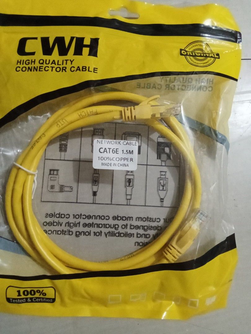 LAN NET WORK CABLE (Category: Other Accessories) located in Quezon City. Submitted by hajjasittienor (Listing ID 1464647813, Image 3). Description: BRAND NEW LAN NET WORK CABLE. 1.5 METER.150 3.5 METER.200 5.5 METER.330 10.5 METER 450 20 METER.
