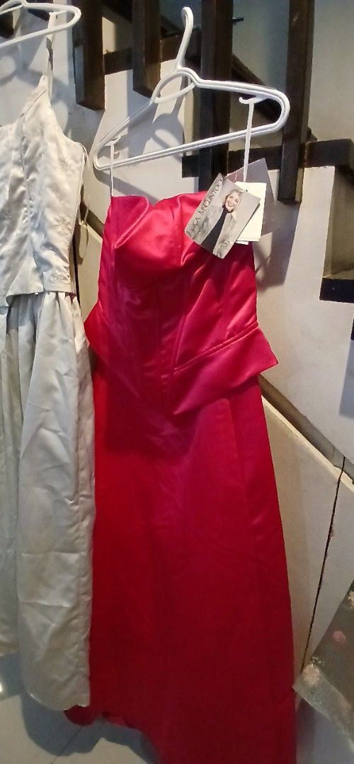 Large gown (Category: Evening dresses & gowns) located in Marikina City. Submitted by darthvader888 (Listing ID 1464586051, Image 2). Description: 1. red/ brand new/ size 12/ Php 2k 2. silver/ good as new/ size 13/ Php 2k 3. chinese blouse/ giod as new/ Php 500.