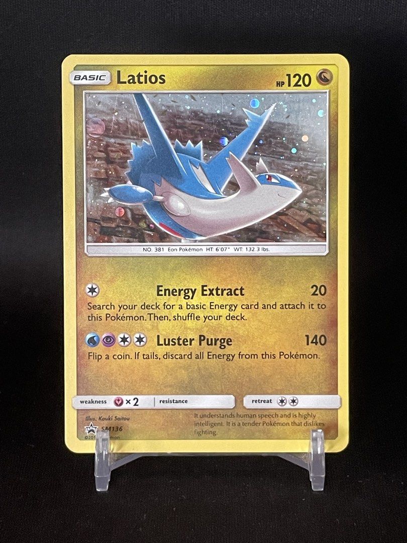 Latios Cosmos Holo Promo (Category: Raw Singles) located in Muntinlupa City. Submitted by shiganshina_collectibles (Listing ID 1464652822, Image 1). Description: Vintage Pokemon Card Loc: Quezon City MoP: GCash or Maya MoD: LBC or Lalamove.