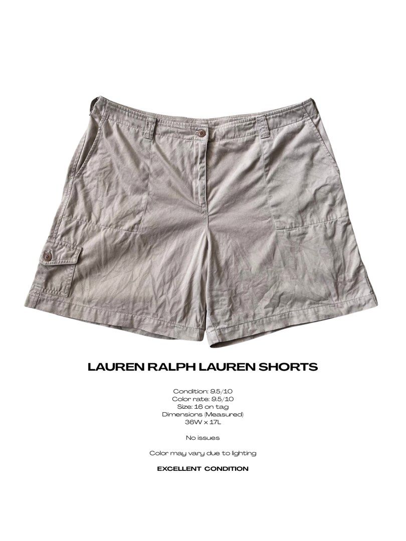 LAUREN RALPH LAUREN SHORTS (Category: Shorts) located in Magarao. Submitted by chalkzone20 (Listing ID 1464721710, Image 1). Description: Size: 16 on tag Condition: 9.5/10 Color rate: 9.5/10 Issue: None Dimensions: 36W x 17L Made in Malaysia 600+sf.