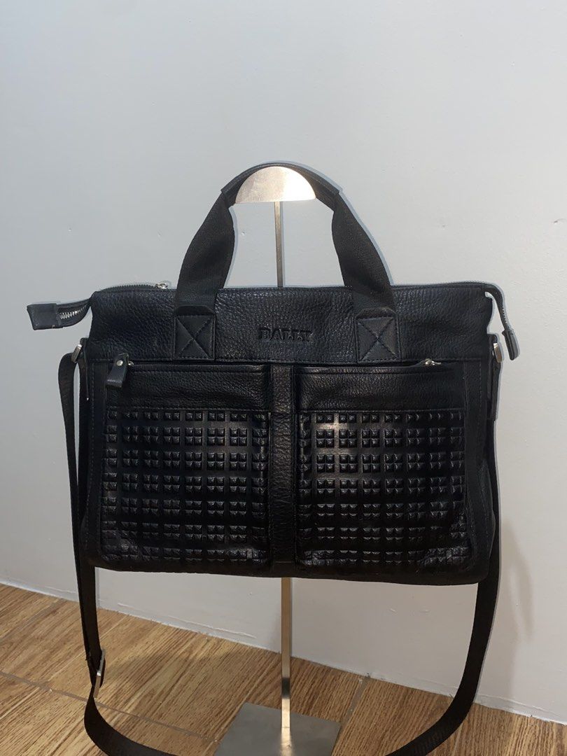 Leather Studded Briefcase Bag B ⁠♡⁠ lly Inspired (Category: Briefcases) located in Davao. Submitted by ccfinds_ph (Listing ID 1464682331, Image 1). Description: * Condition: Structurally sound corporate tote build.