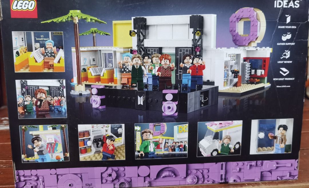 LEGO Ideas BTS Dynamite 21339 Set (Category: Lego & Building Sets) located in Marikina City. Submitted by ericjannie1206 (Listing ID 1464769886, Image 2). Description: - Authentic LEGO Ideas BTS Dynamite set (Model 21339) - Complete with 749 pieces - Includes all 7 member minifigures (RM, Jin, Suga, j-hope, Jimin, V, Jung Kook) - Build iconic locations: disco, donut shop, and ice cream truck - Perfect for ARMYs and LEGO collectors - Meet-ups and 