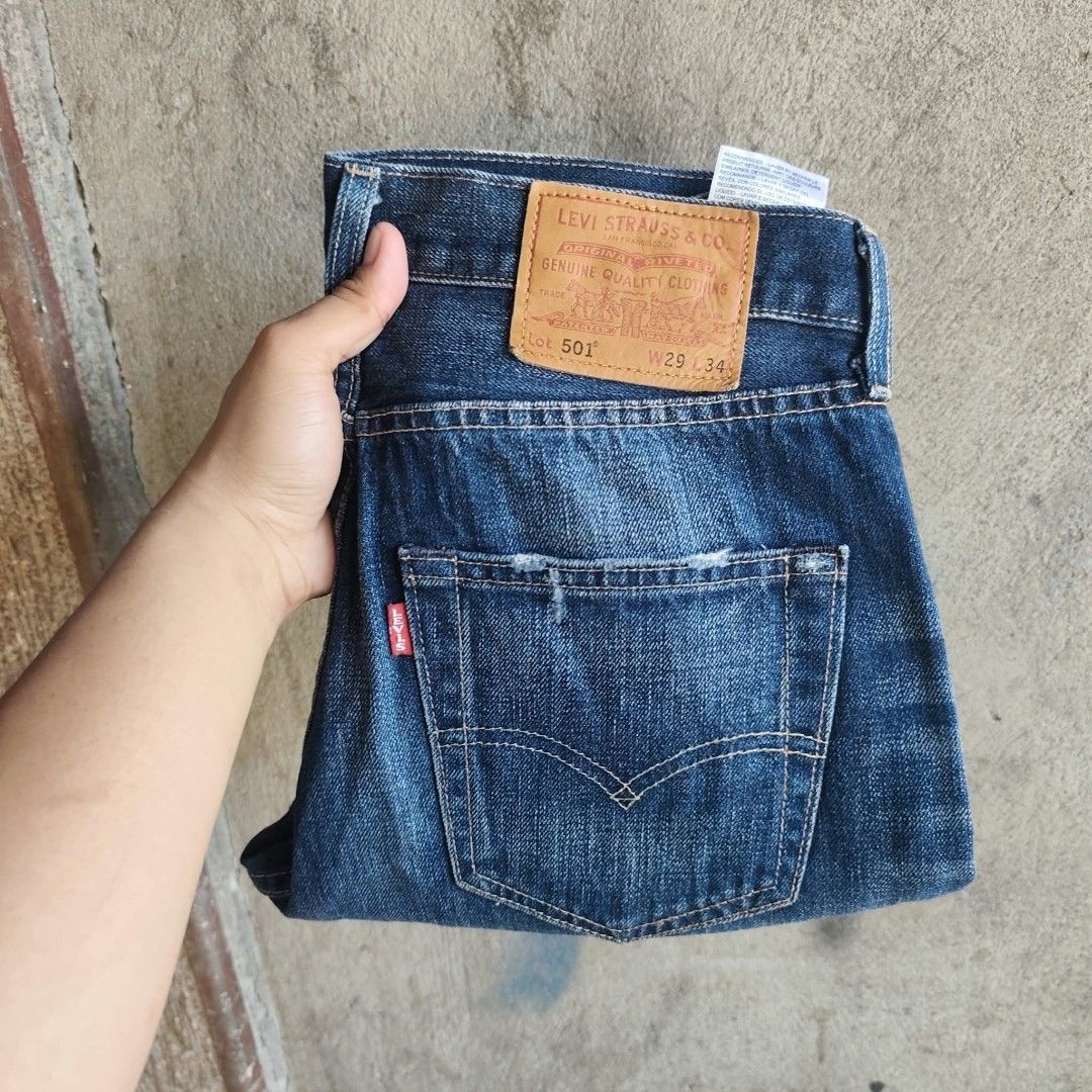 Levi's 501 Premium Jeans W29 L34 (Category: Jeans) located in Manila. Submitted by usedbyyatss09 (Listing ID 1464570341, Image 1). Description: - Authentic Levi's 501 Premium Jeans - Size: W29 L34 - Color: Classic blue wash with natural fading - Closure: Button fly - Style: Perfect for everyday wear.