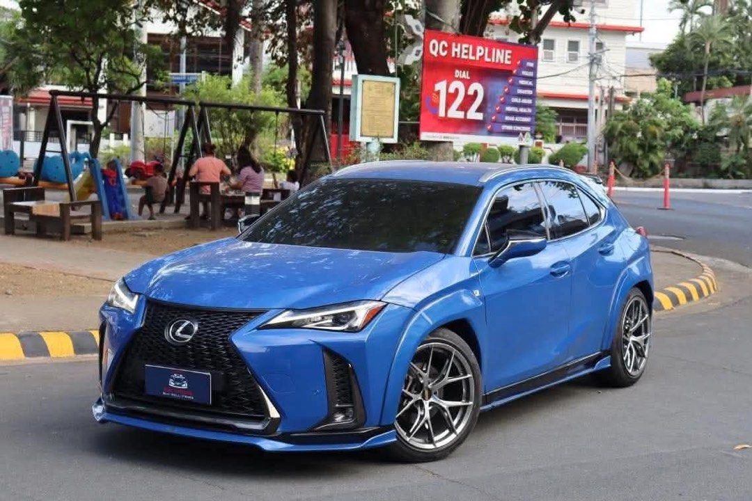 Lexus UX200 F Sport Auto (Category: Used Cars) located in Manila. Submitted by quality_cars (Listing ID 1464653065, Image 3). Description: 2019 Lexus UX200 F Sport 2.0-liter inline-4 engine (M20A-FKS) 30K Original Milage Very Rare Celestial Blue Color 5 Ending (Wednesday Coding) Registered 2027 First Owned Modifications worth 500K+ Built by Garageone Auto Performance Ceramic Pro PPF Gyeon Ceramic Coated Wireless Apple Carplay and Android Auto Bra