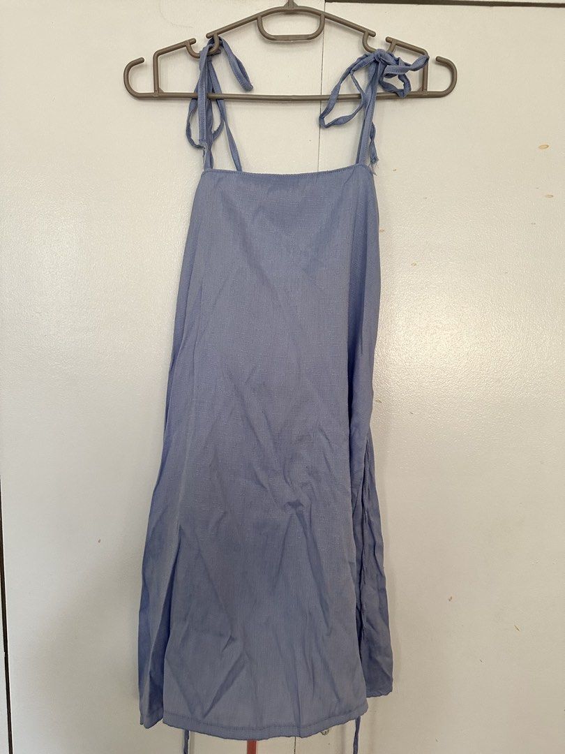 Light Blue Tie Dress (Category: Dresses) located in Paranaque City. Submitted by preloveeed890 (Listing ID 1464656184, Image 1). Description: brand new, only fitted and kept in storage.