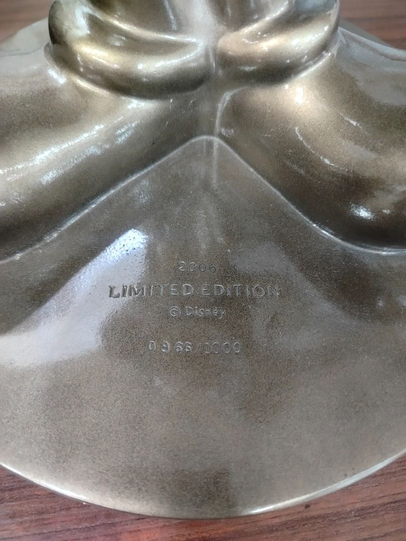 Limited edition Micky mouse (Category: Figurines & Statues) located in Caloocan City. Submitted by ritubado_19 (Listing ID 1464706763, Image 3). Description: Limited edition Disney Mickey Mouse bronze statue. Material: Bronze Height❗ Comparable limited edition statues are approximately 20 inches 54 cm tall.