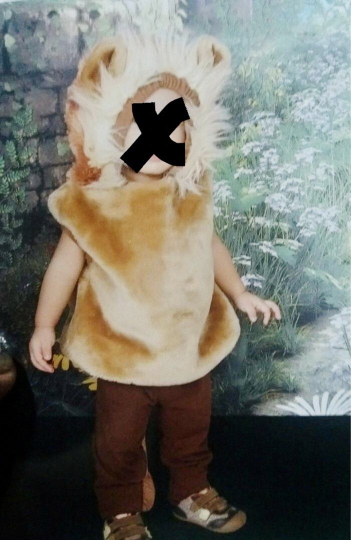 Lion Vest Costume (Category: Babies & Kids Fashion) located in Manila. Submitted by IMEG444 (Listing ID 1464601658, Image 1). Description: * VEST ONLY* Still in good condition Approx measurement when laid flat L 40cm W 40cm .