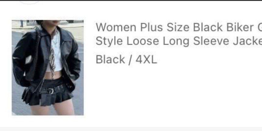 Long Sleeve Leather Jacket 4XL (Category: Coats, Jackets and Outerwear) located in Manila. Submitted by pipsahoy (Listing ID 1464658598, Image 3). Description: - Black biker girl style jacket - Loose fit, long sleeves - Zip-up front and collar - perfect night outs or adding an edgy touch to any outfit - never used, opened to check size lang! - sdd, jnt (metro manila) - meet up (ust area only!) .