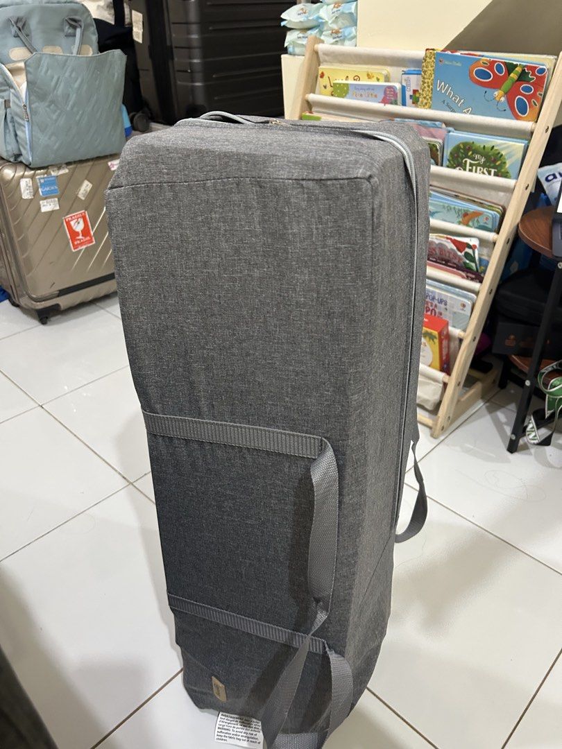 Looping All in one pack and play (Category: Cots & Cribs) located in Manila. Submitted by whatwewore18 (Listing ID 1464764497, Image 3). Description: - Brand: Looping - Color: Elegant Grey -Used for like 3 mos only - Function: Baby cot and playpen in one -Co-sleep - Safety & Comfort: Breathable mesh sides for great airflow and easy monitoring - Frame: Sturdy and durable metal internal frame - Portability: Includes a matching grey storage bag with