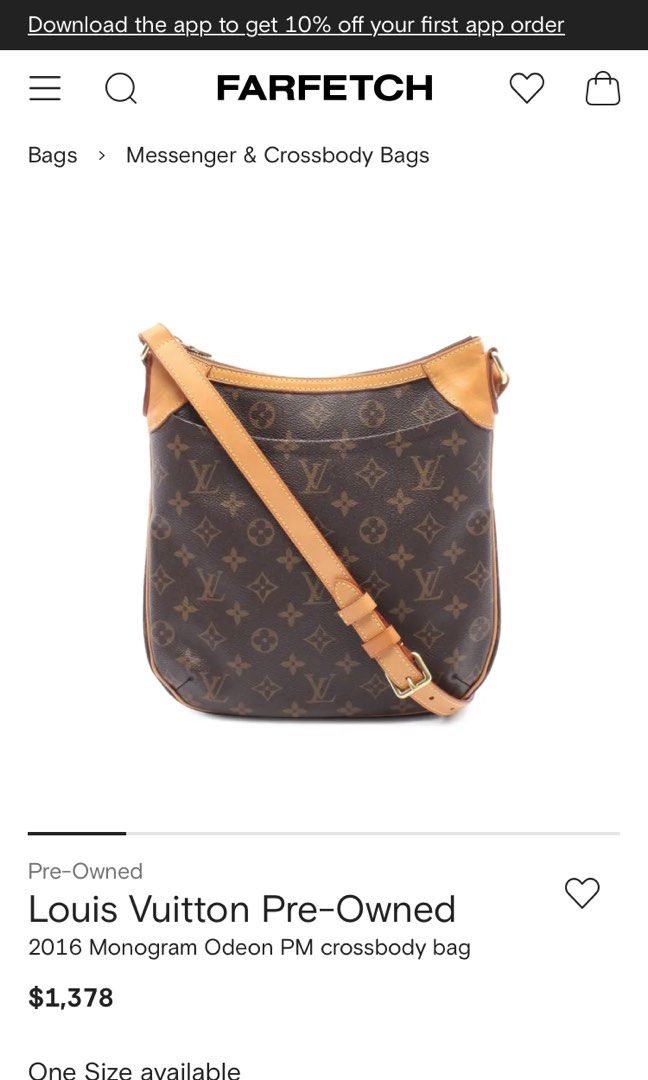 LOUIS VUITTON PRE-OWNED MONOGRAM ODEON PM CROSSBODY BAG (Category: Shoulder Bags) located in General Mariano Alvarez. Submitted by adonid (Listing ID 1464637349, Image 2). Description: LOUIS VUITTON PRE-OWNED MONOGRAM ODEON PM CROSSBODY BAG GOOD CONDITION NORMAL SIGN OF USAGE ONLY .